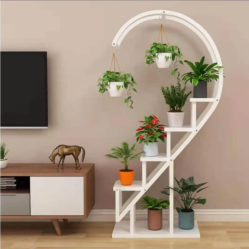 Heart Shaped Plant Display Stand Custom Simple Storage Rack for sale — view 3