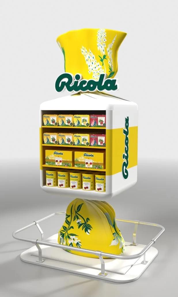 Herb Bag Shaped Floor POP Display Stand — view 2