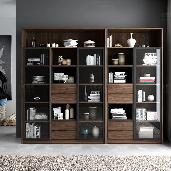High end and minimalist bookshelf Dust-proof bookshelf for storage in the study room — view 3