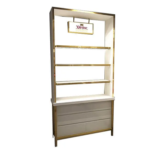High-end cosmetic display cabinet retail shelf wall cabinet for sale — view 2