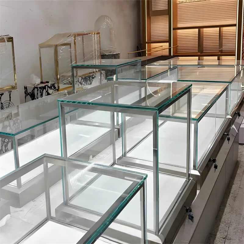 High-End Jewelry Display Showcase with Tempered Glass — view 4