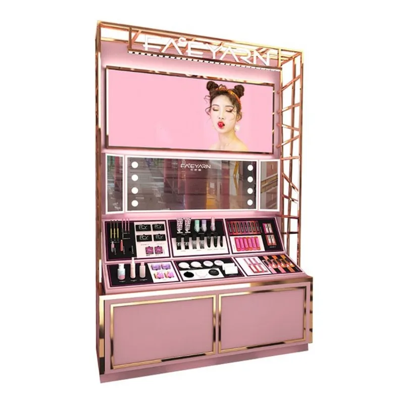 High end lipstick display shelf Cosmetics display stand for sale — view 6
