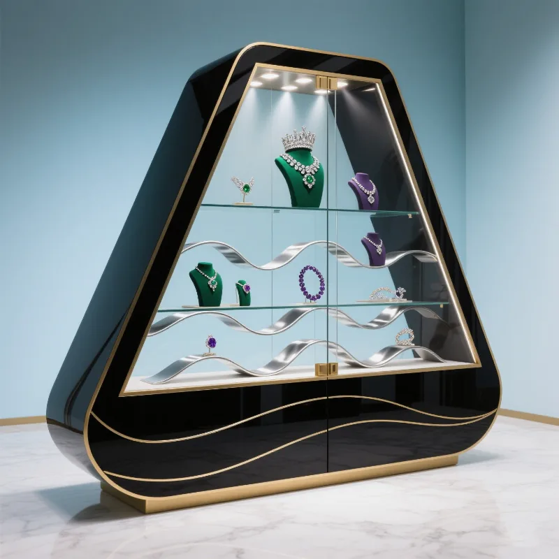 High end luxury display cabinet Jewelry display cabinet for sale — view 5