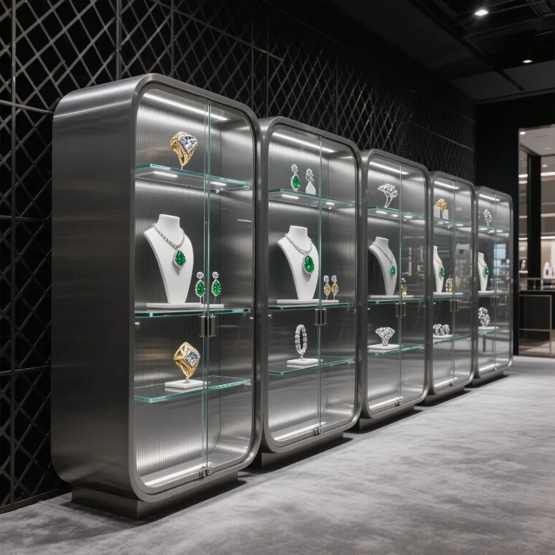 High end luxury display cabinet Jewelry display cabinet for sale