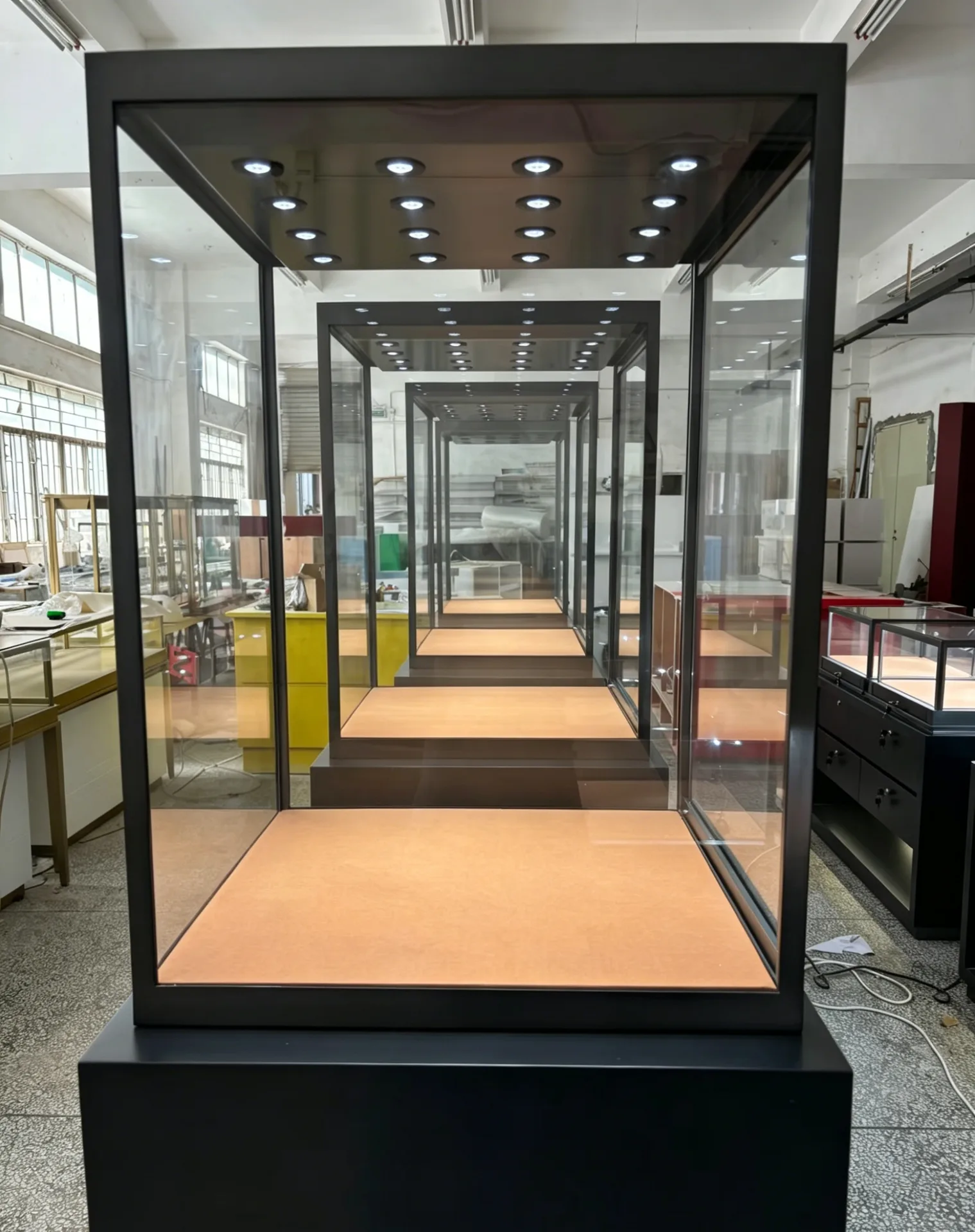 High-End Matte Black Jewelry Display Cabinets | Gallery-Style Retail Fixtures — view 4