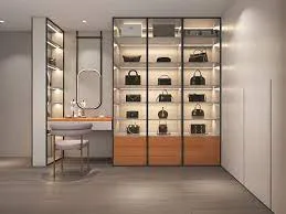 High-end multi-layer bag display cabinet and high quality bag showcase — view 3