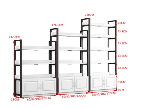 High-end Retail Display Shelves Layered Cosmetic Display Racks on Sale — view 2