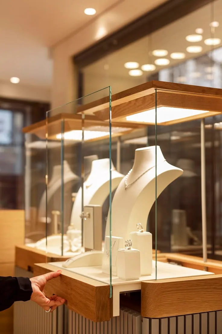 High – end wooden jewelry diaplay cabinet on sale