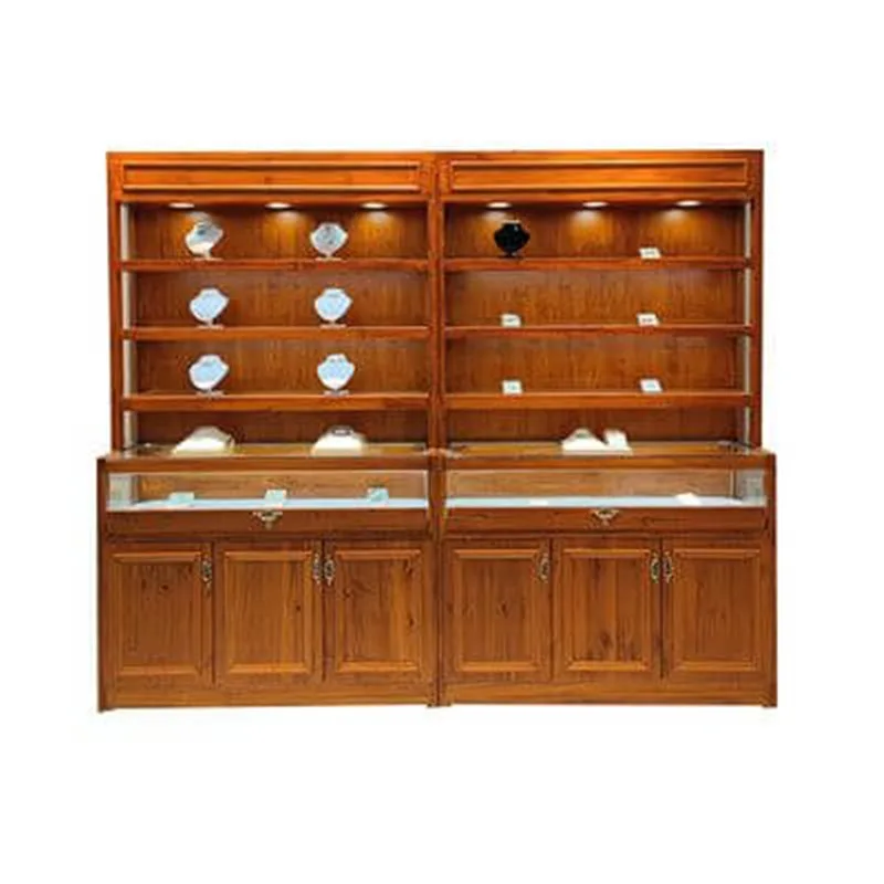 High-end Wooden Jewelry Display Cabinet Customized Jewelry Display Stand on Sale