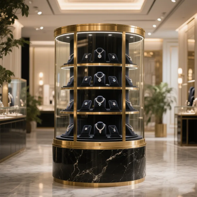 High luxury jewelry display showcase Jewelry store display cabinet — view 4