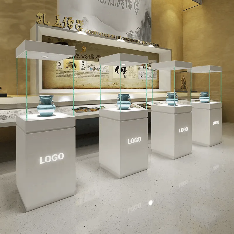 High Quality Museum Display Stand Custom Single Jewelry Display Showcase — view 3