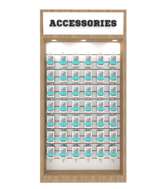 Hot selling food retail display stand with spotlights and super storage space — view 3
