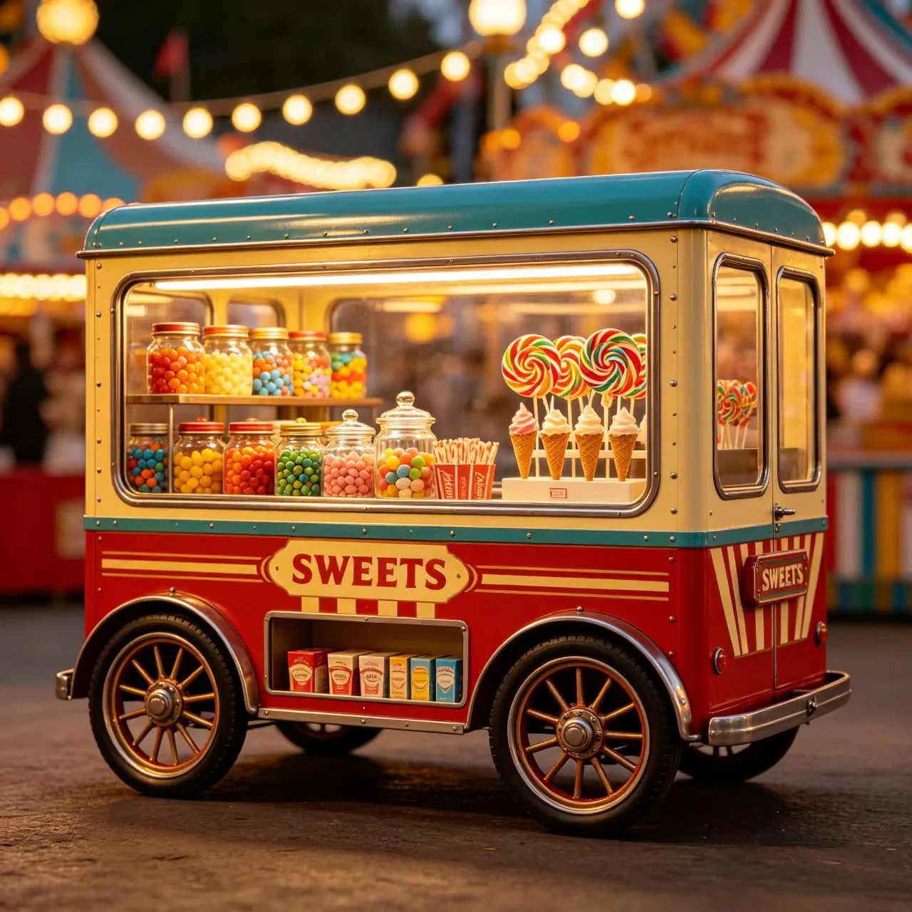 How Does Vintage Mobile Dessert Kiosk Boost Your Market Sales? — view 2