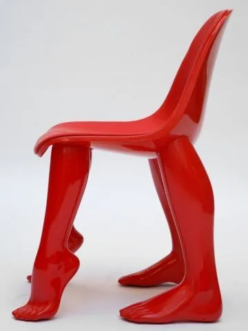 Human Leg Fiberglass Chair for Surrealist & Artistic Interior Design — view 3