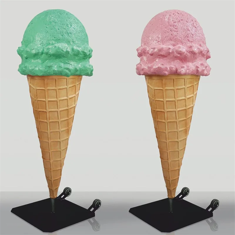 Ice cream cone props ice cream shop decoration custom fiberglass products