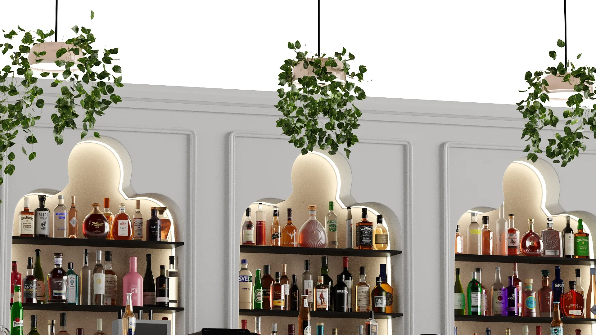 Japanese style fresh wine bar counter simple beverage display stand in hot sale — view 3