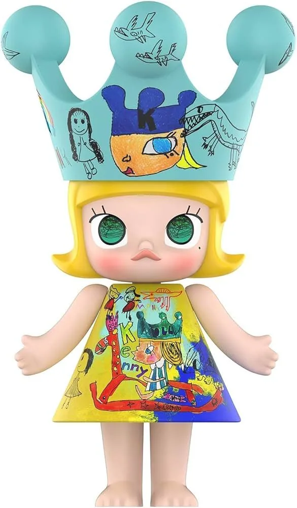King Molly FRP Cartoon Sculpture for Mall & Art Pop-up Store Decoration