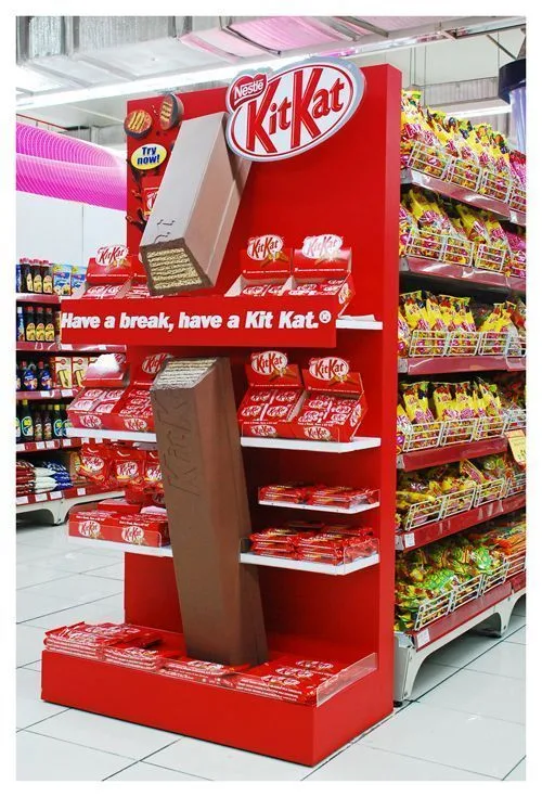 KitKat Brand Giant Chocolate Bar Themed Floor Standing Promotional Display Stand — view 2