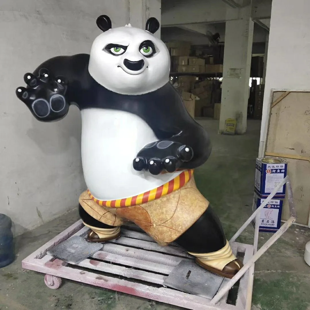 Kung Fu Panda Fiberglass Sculpture for Theme Parks & Fan Events — view 4