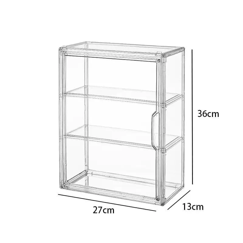 Large Capacity Clear Acrylic Multi-Tier Countertop Commercial Pastry Bread Display Case — view 3