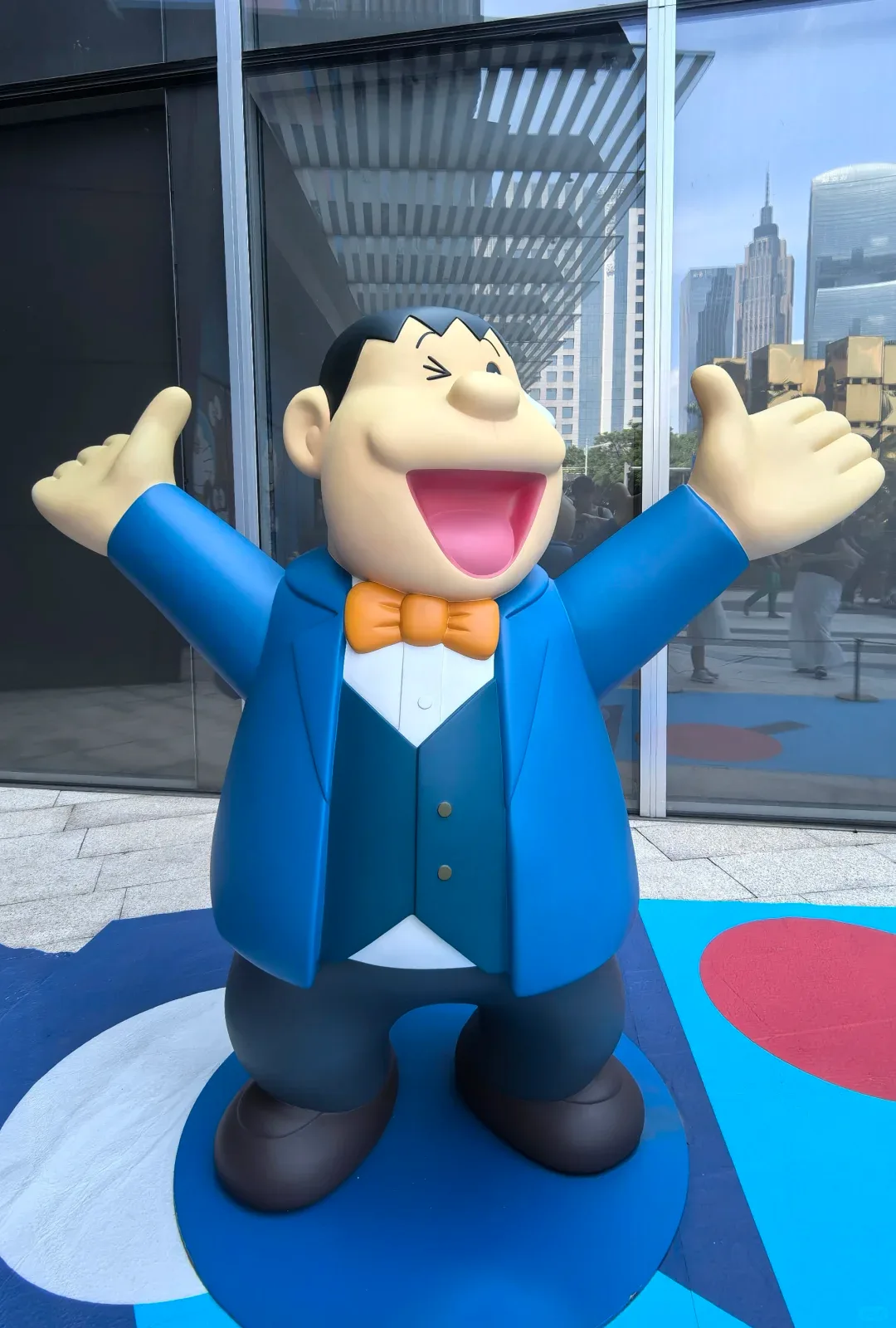 Life-Size Doraemon Friends Fiberglass Statue Set — Full Color, Weatherproof, Mall Grade, Custom Size — view 4