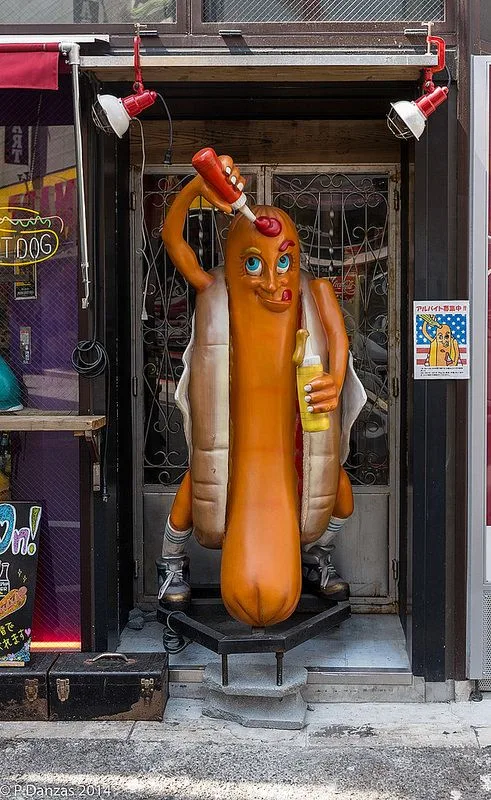Life-Size Hot Dog Mascot Statue — view 3