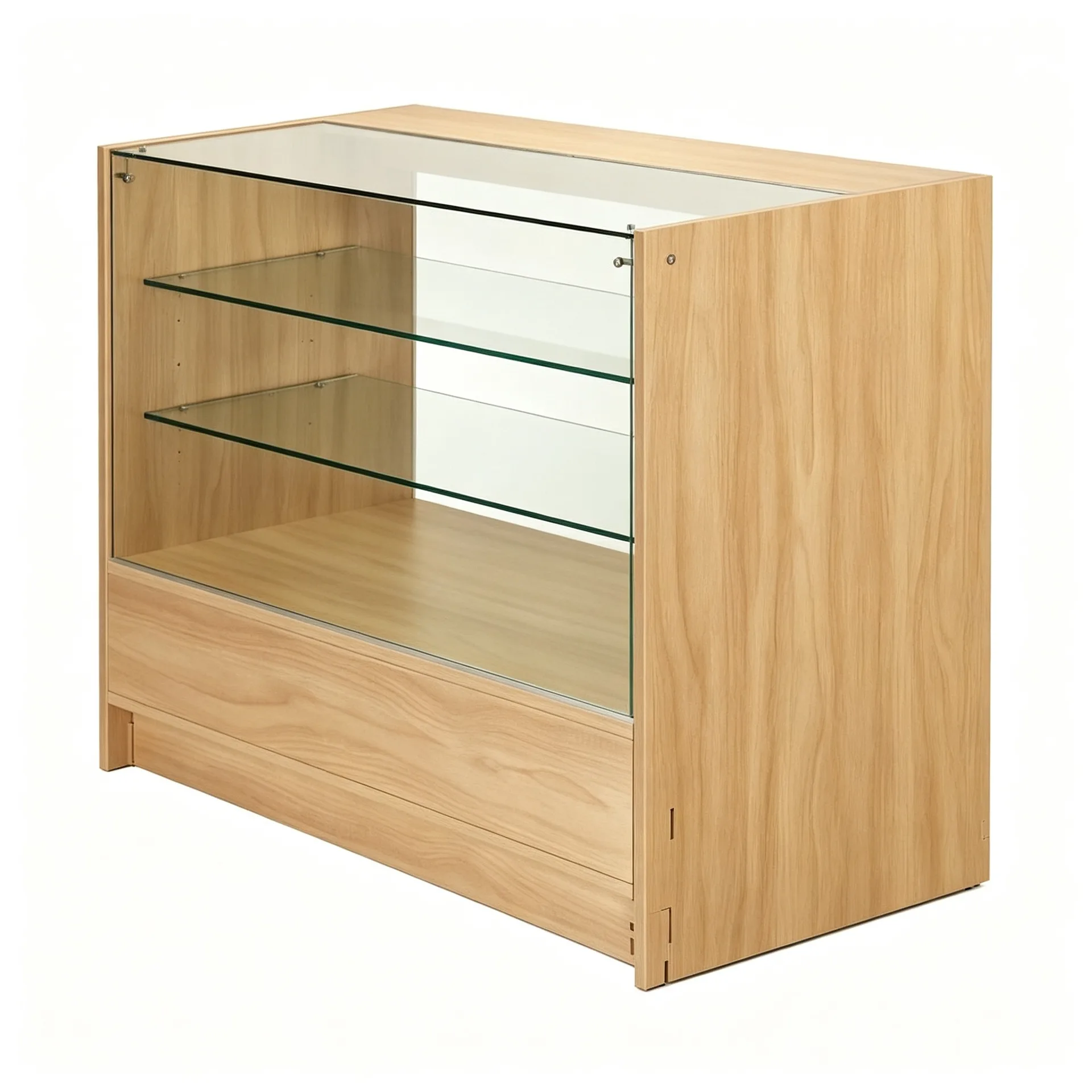 Light Wood Glass Display Counter for Retail Shop — view 3