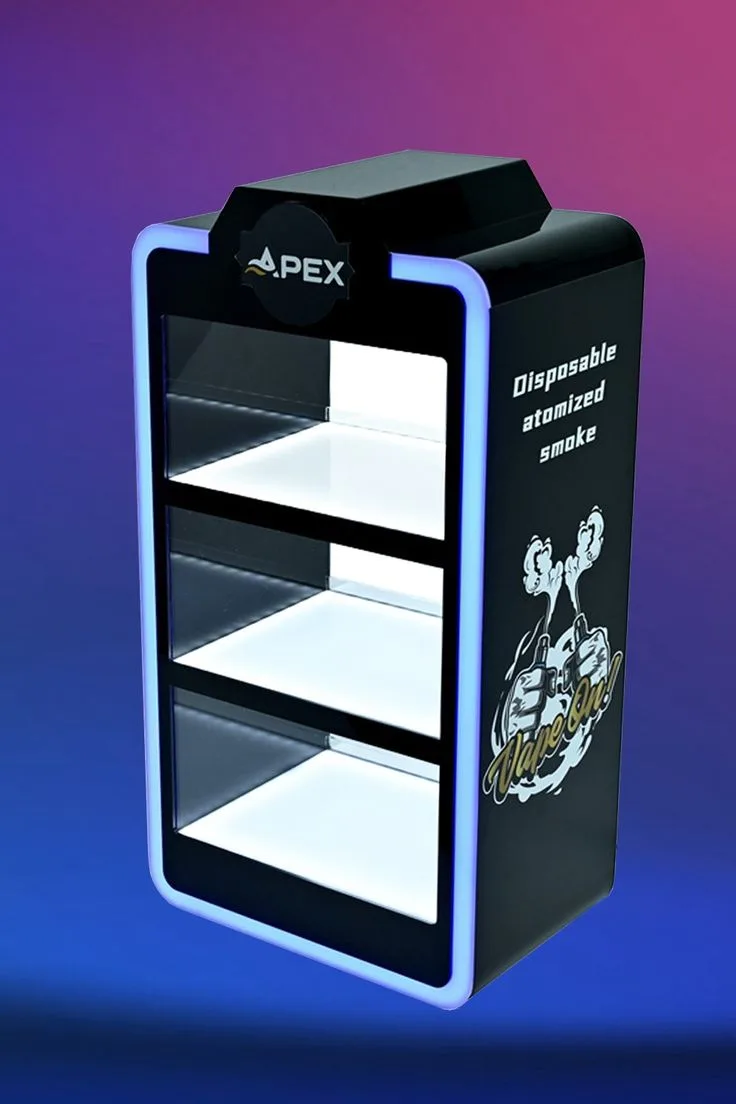 Lighted smoke shop display cases&cabinet with acrylic for sale — view 3