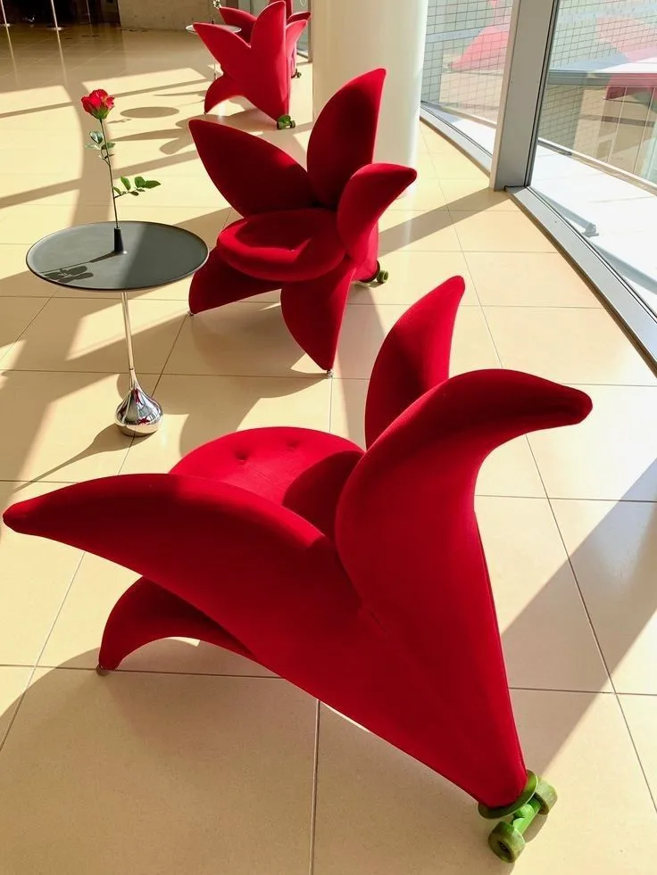 Lily Flower Fiberglass Armchair for Modern Home & Commercial Decor — view 4