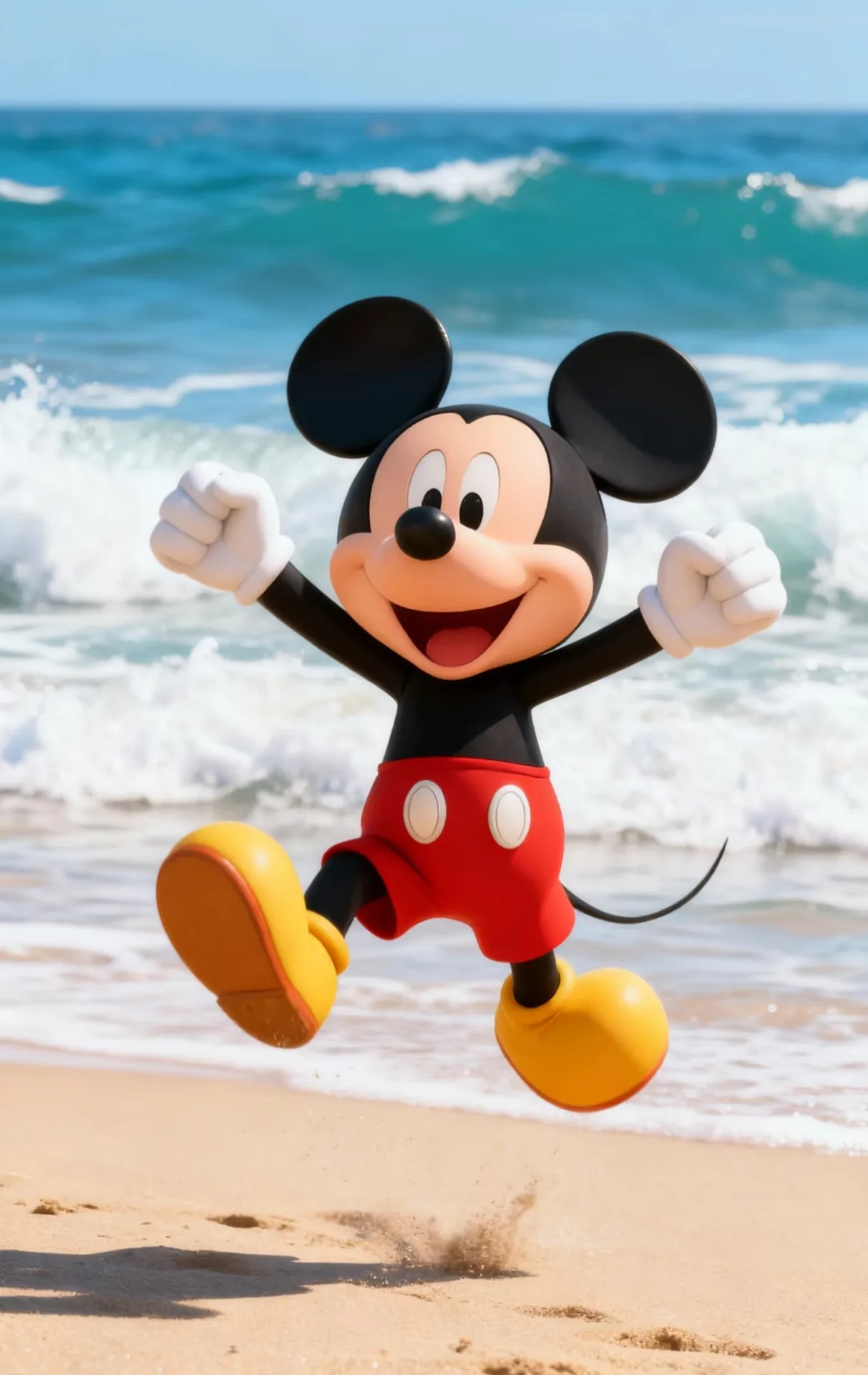 Lively Mickey Mouse Fiberglass Sculpture for Themed Spaces — view 5
