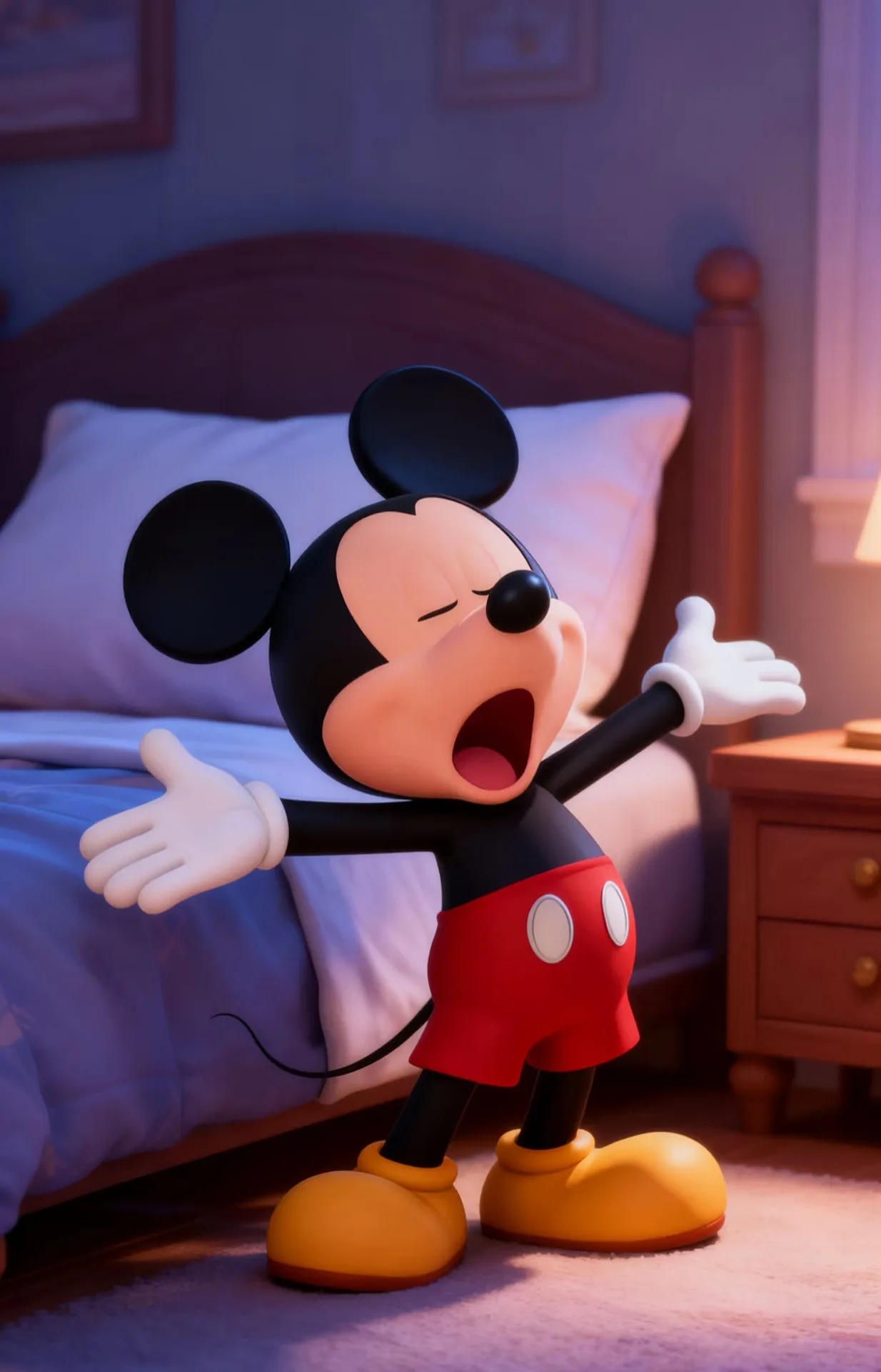 Lively Mickey Mouse Fiberglass Sculpture for Themed Spaces — view 3