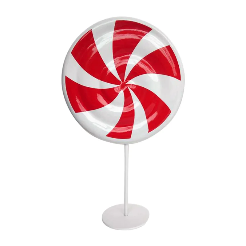 Lovely lollipop prop candy shop decoration fiberglass display product on sale — view 2