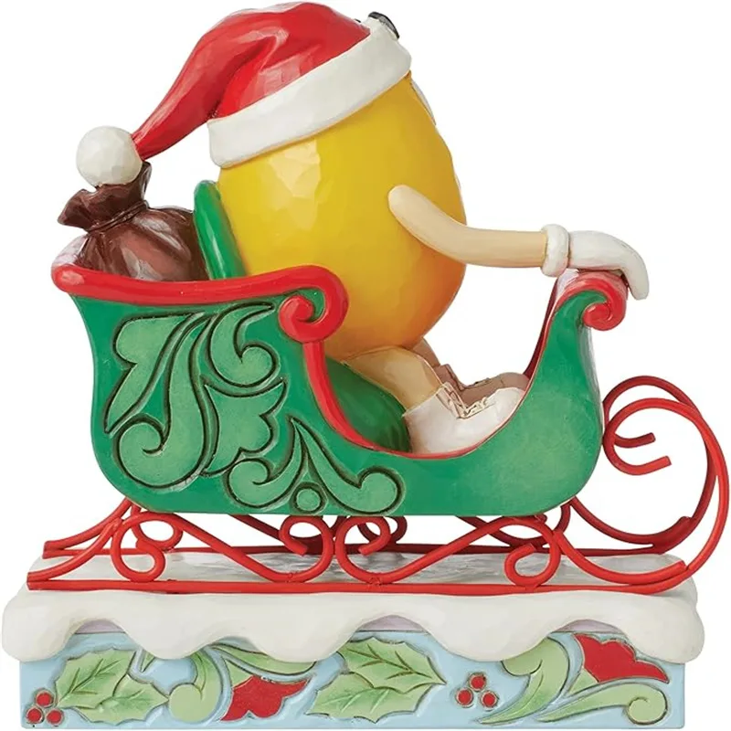 Lovely M&M statue Merry Christmas statue fiberglass product candy shop prop on sale — view 4