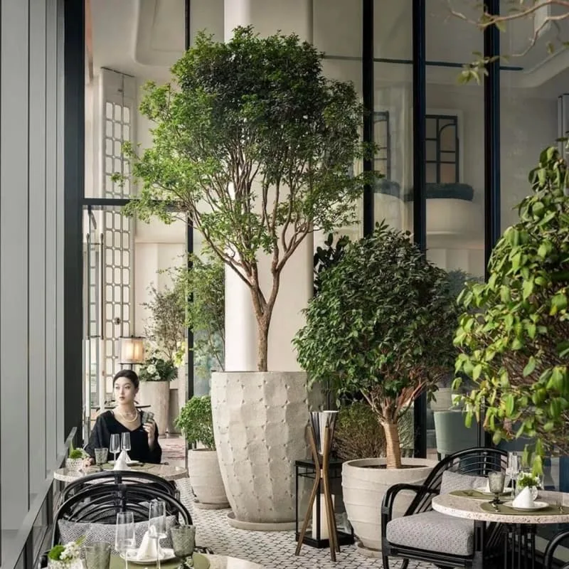 Lush Artificial Tree Eye-catching Faux Plant for Large Interior Space — view 4