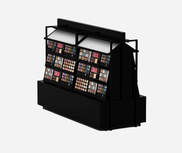Luxury and fashionable cosmetics retail display stand custom cosmetics display — view 3