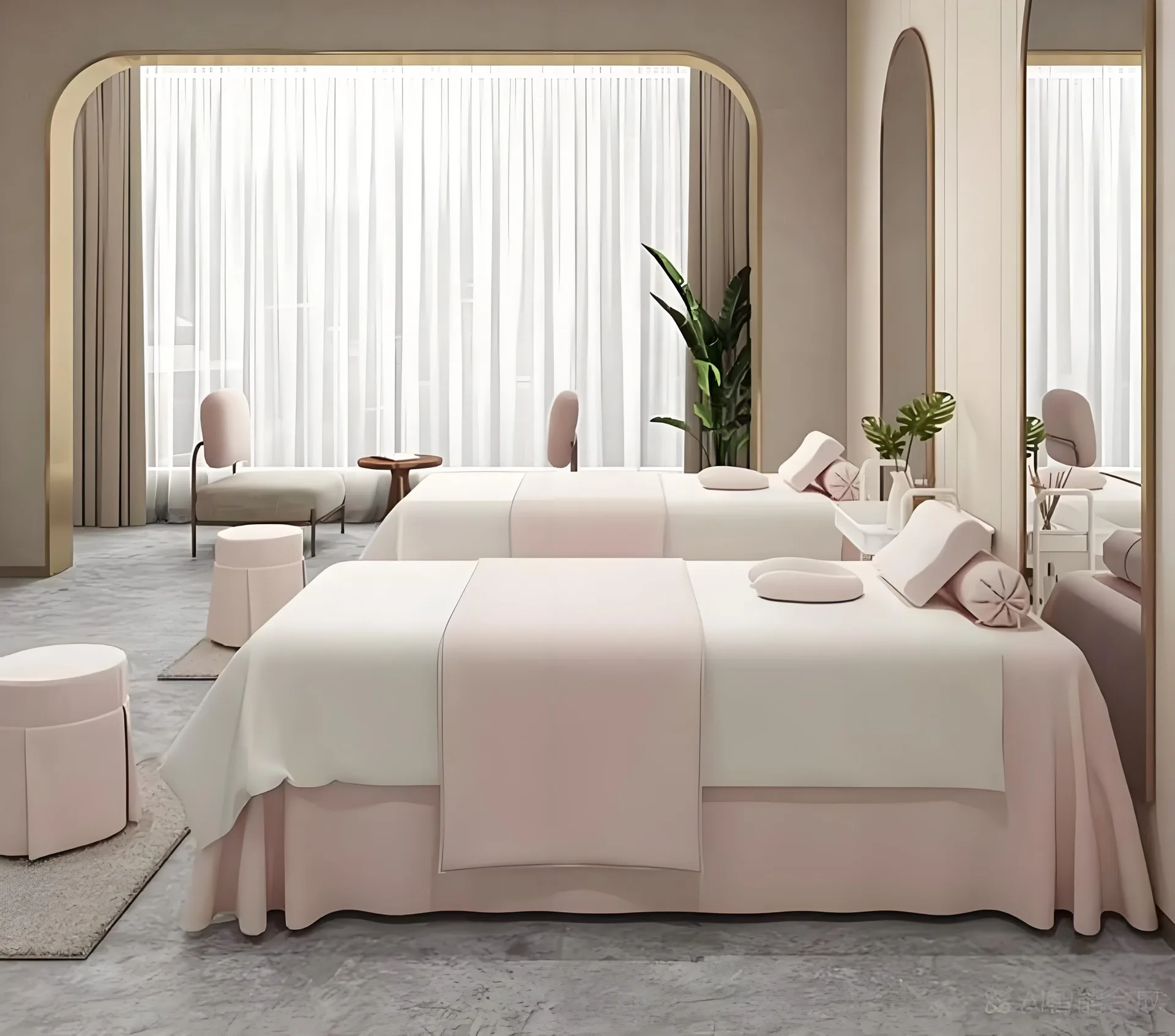 Luxury Beauty Sofa Bed for Salon Spa Massage Facial Treatment Adjustable Commercial Furniture with Custom Size Color