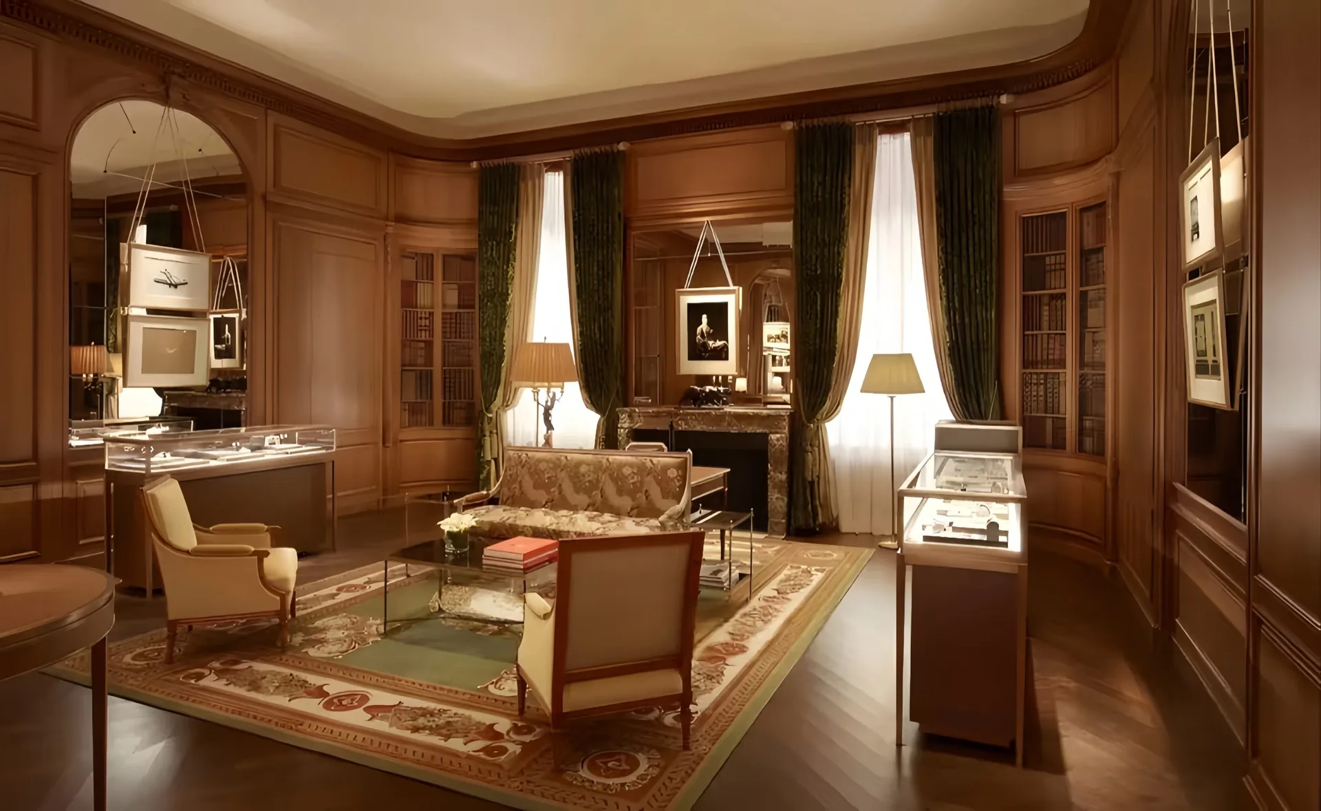 Luxury Classic Jewelry Store Full‑Set Fixtures | Wooden Jewellery Boutique Interior — view 3