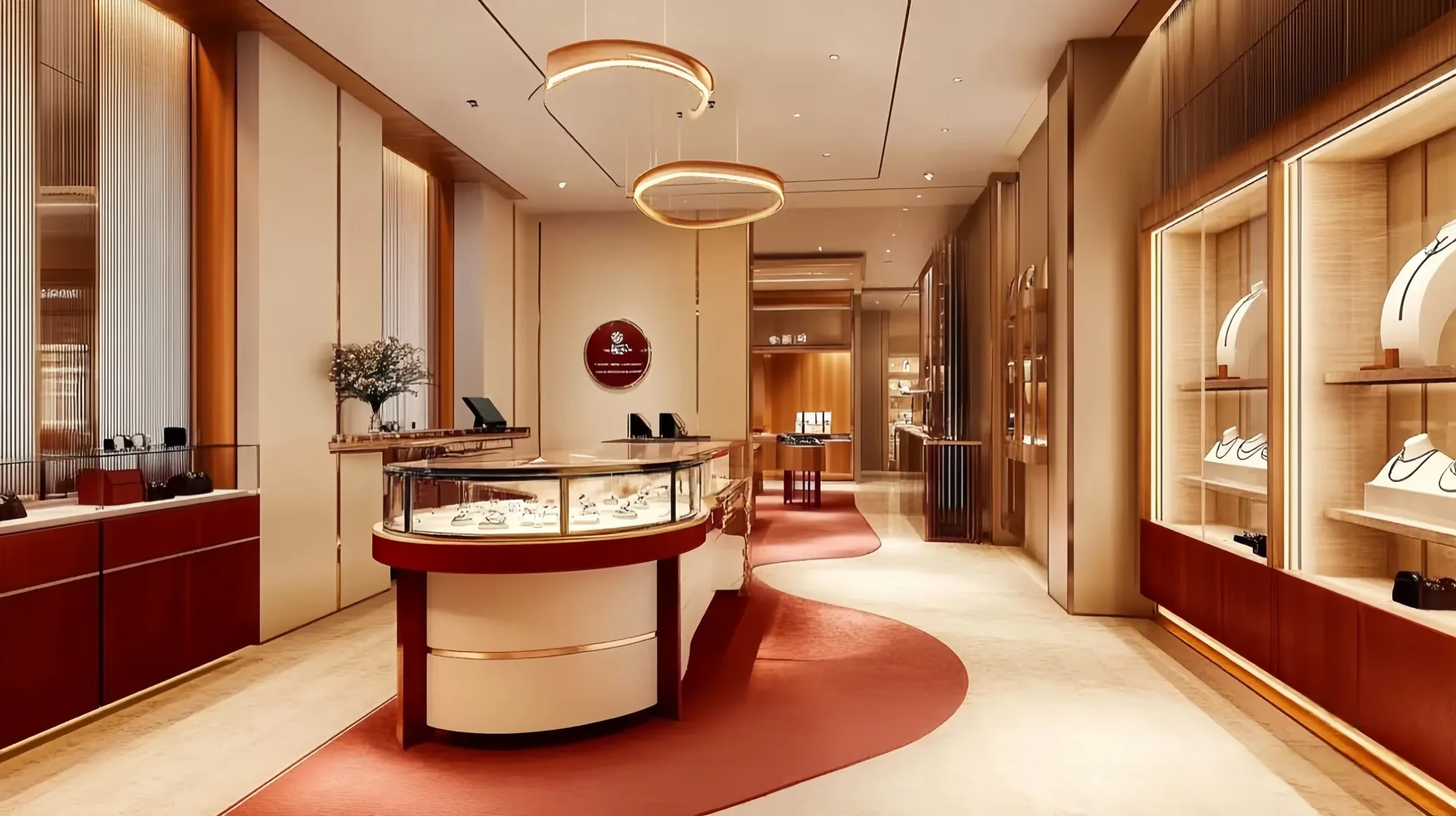 Luxury Jewelry Store Interior Design, Custom High‑End Jewellery Boutique Fit‑out With Display Counters — view 3
