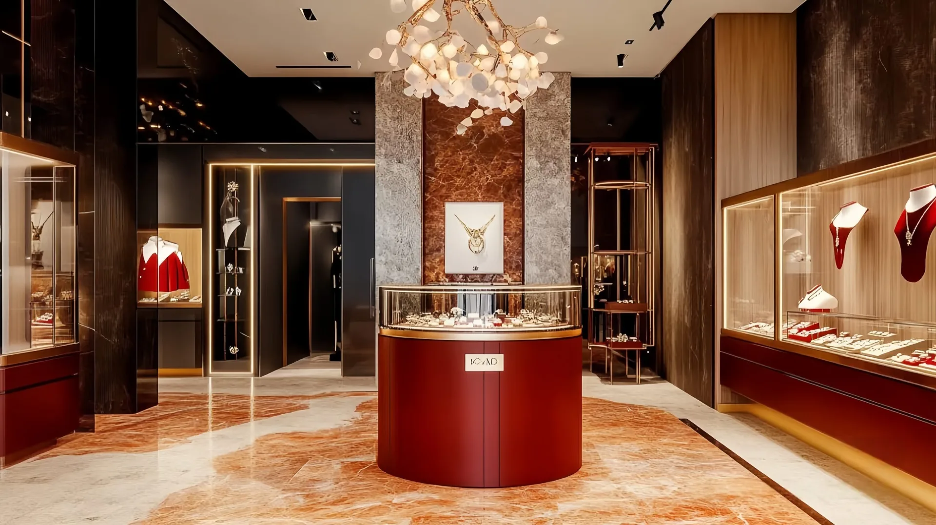Luxury Jewelry Store Interior Design, Custom High‑End Jewellery Boutique Fit‑out With Display Counters — view 2