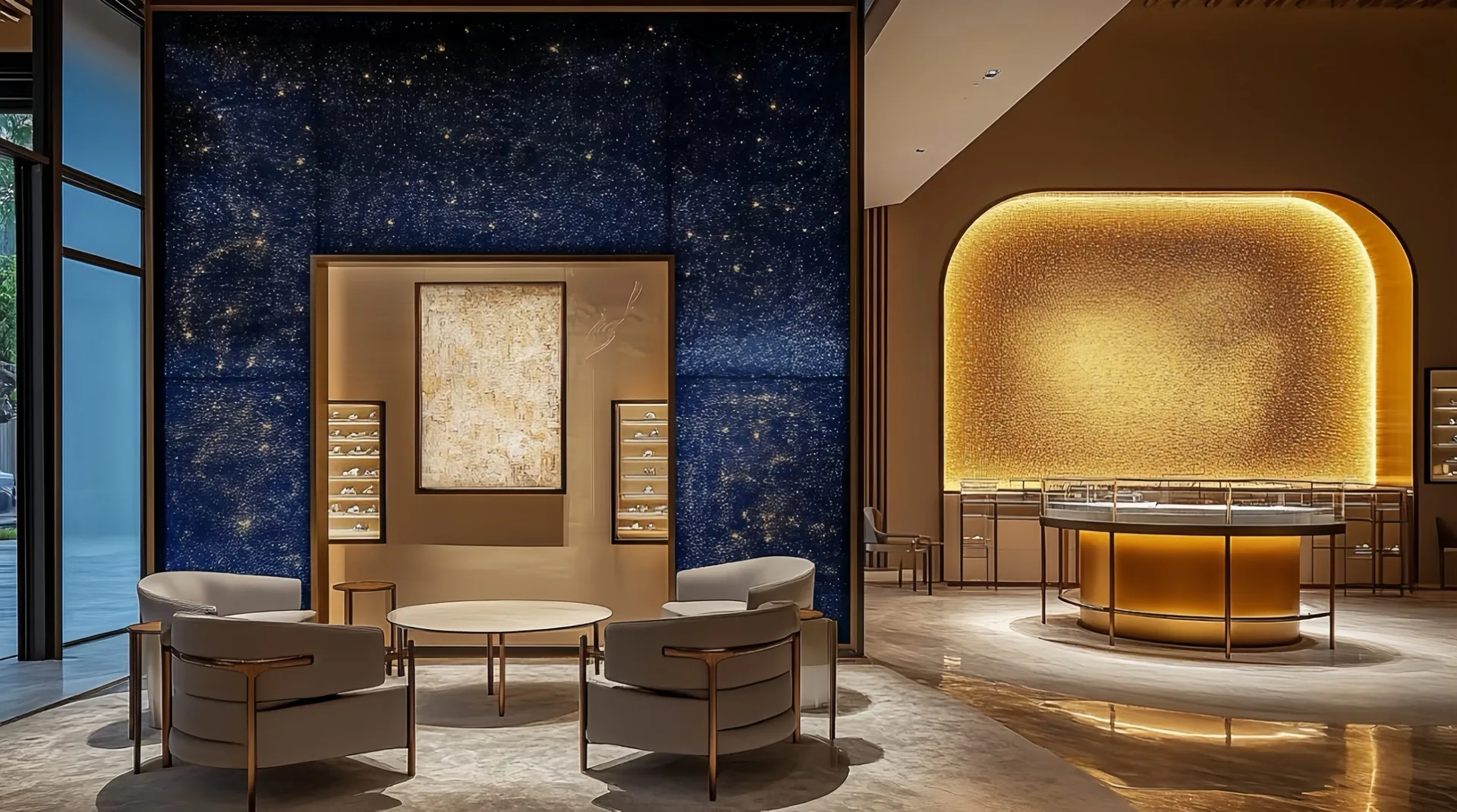 Luxury Minimalist Retail Interior Design | Modern Zen Boutique Showroom Concept — view 3