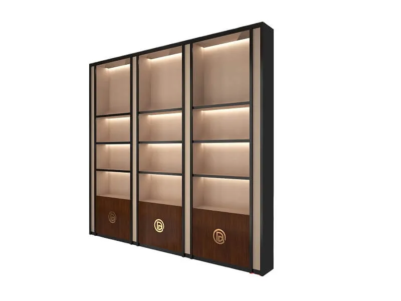 Luxury Modular Wall Display Cabinet for Jewelry Shops & Showrooms