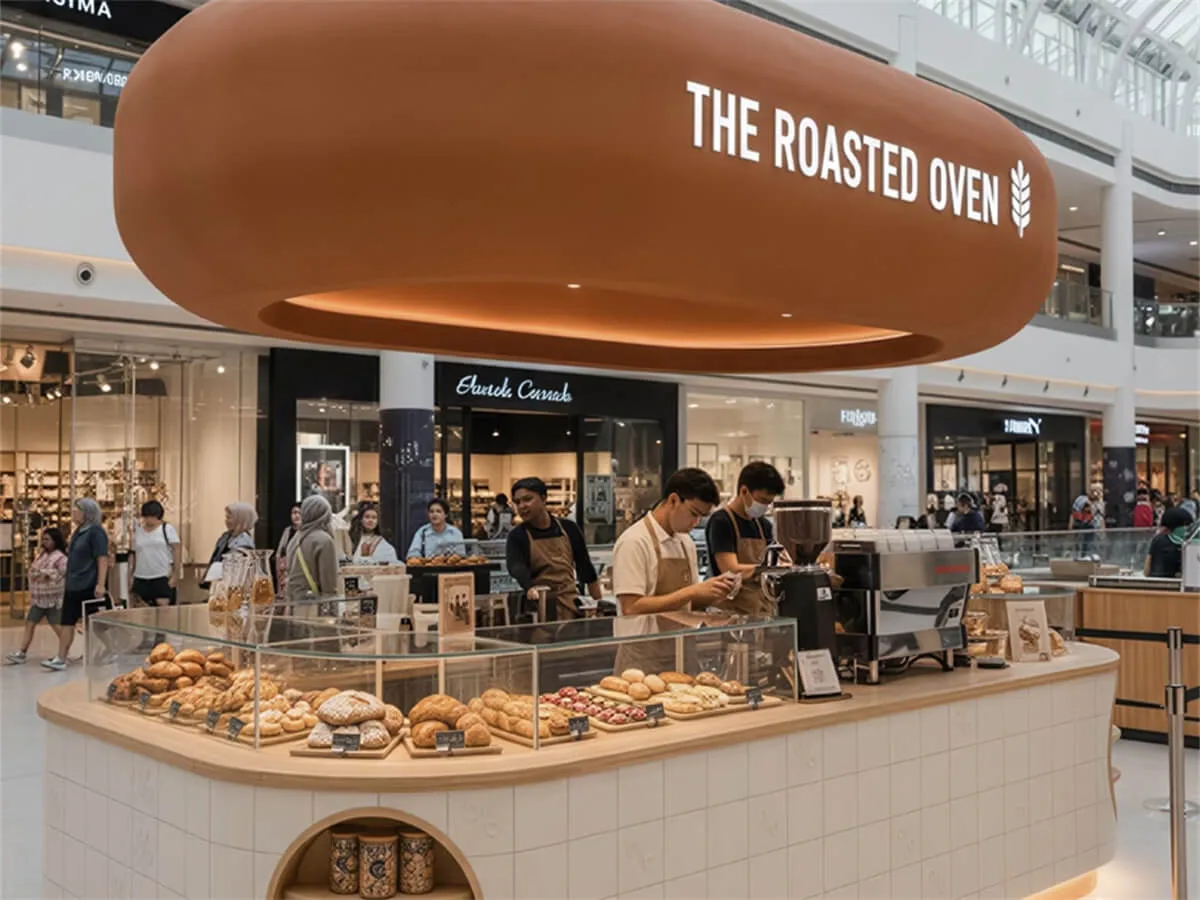 Mall Bakery Kiosk Food Display Counter — product detail 3