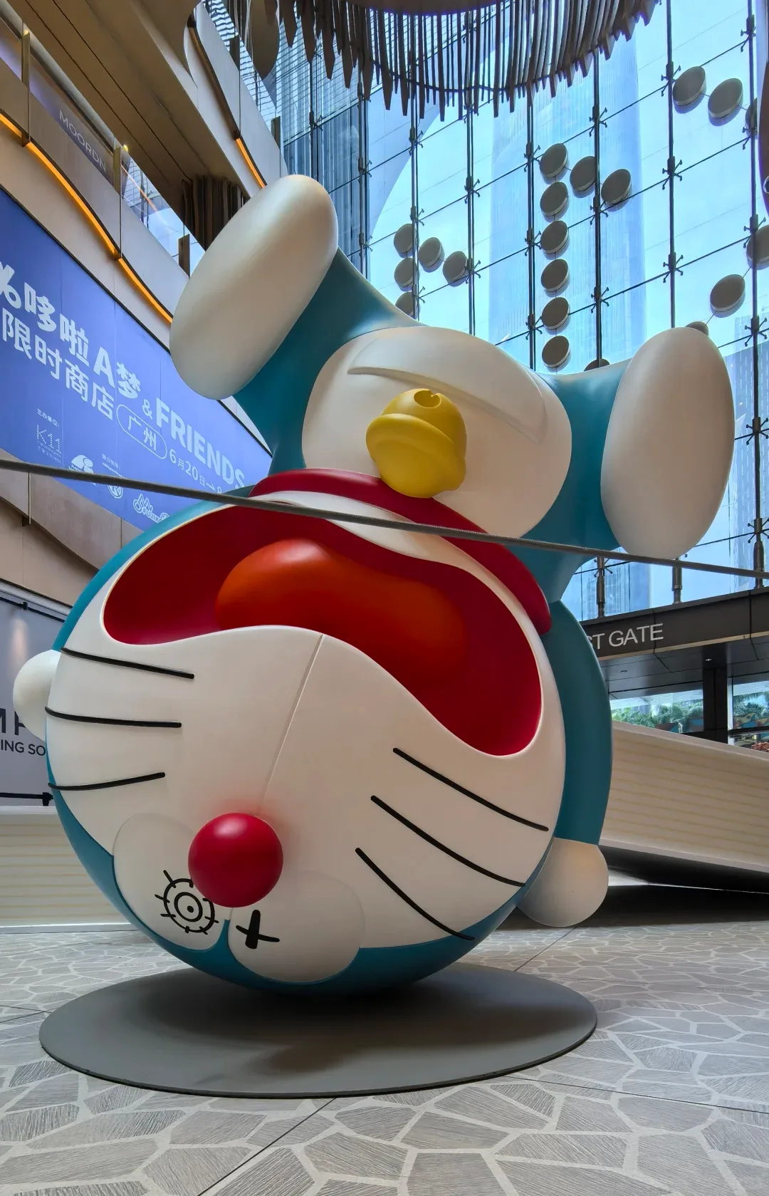 Massive Custom Fiberglass Doraemon Character Statues For Retail Marketing — view 4
