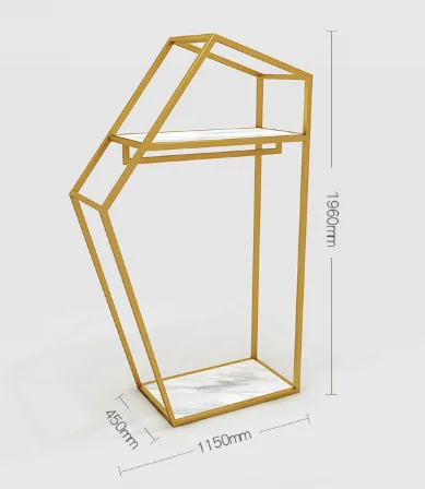 Metal clothing shop rack display stand multifunctional garment rack design — view 3