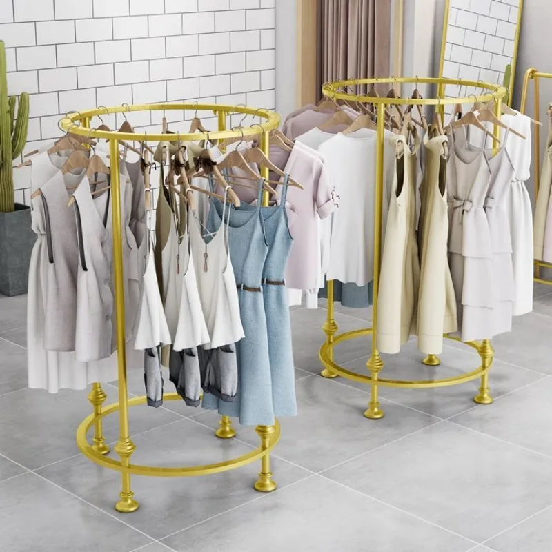 Metal display rack Circular clothing display rack for sale — view 5