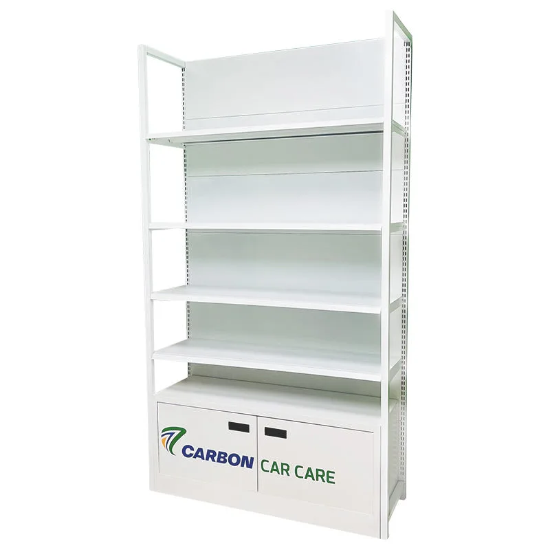 Metal Four Column Adjustable Automotive Care Products Display Rack Storage Rack Retail Store Shelves — view 4