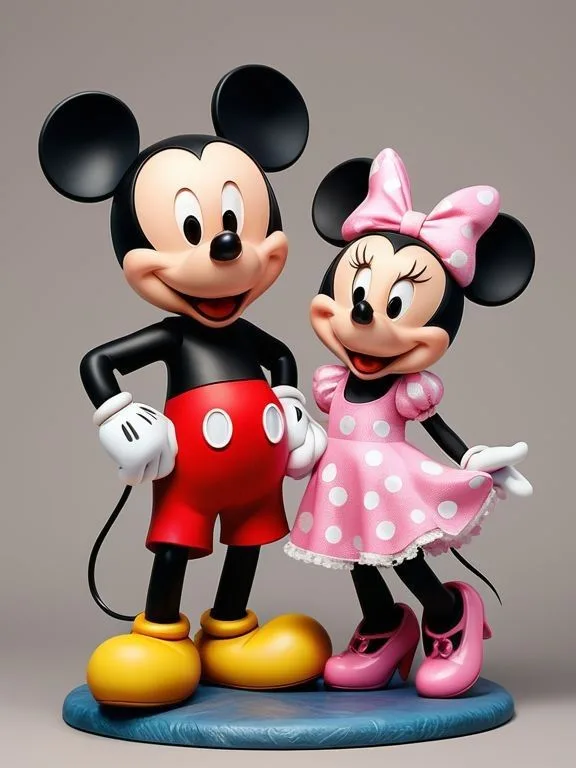 Mickey & Minnie Fiberglass Statue Set for Disney-Themed Spaces — view 2
