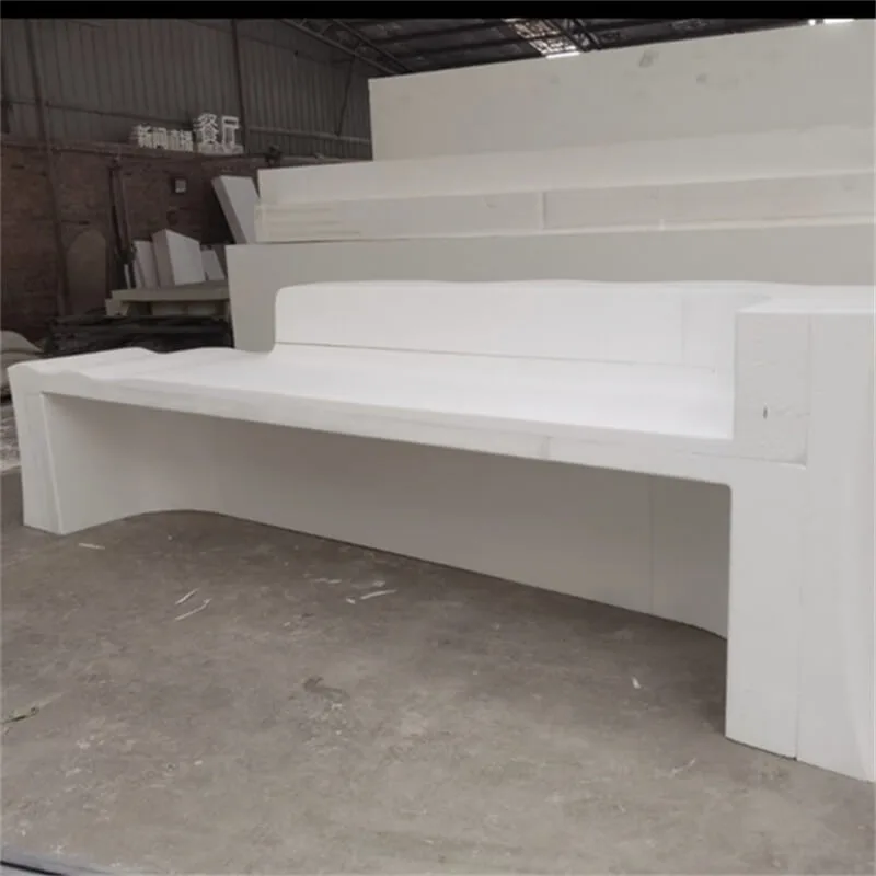 Minimalist Curved White Fiberglass Reception Desk – Luxury Front Counter for Hotels & Malls — view 3