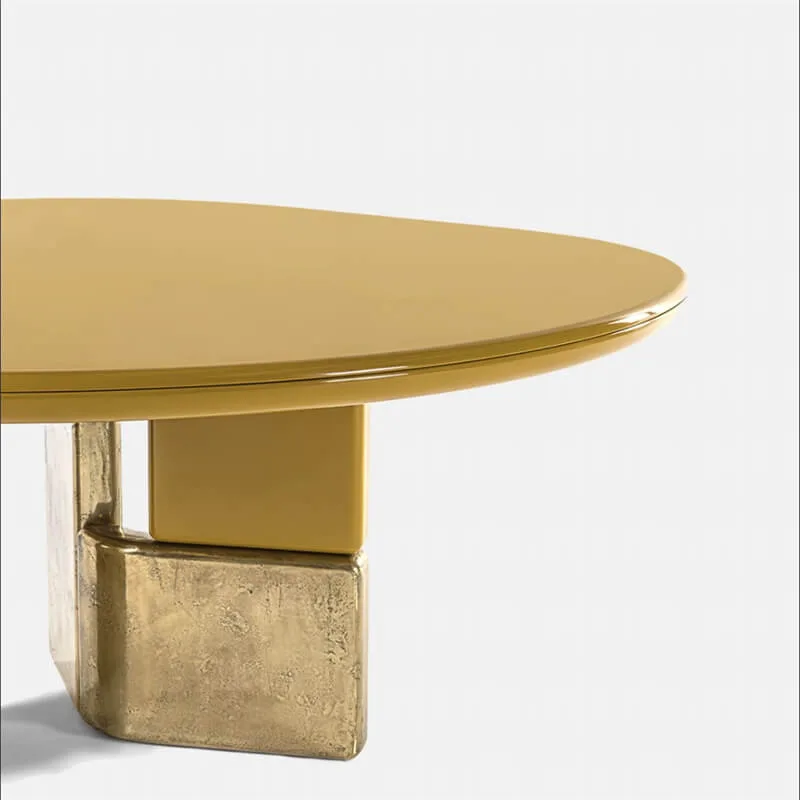 Minimalist Oval Office Desk | Modern Multi-Purpose Reception & Work Table — view 3
