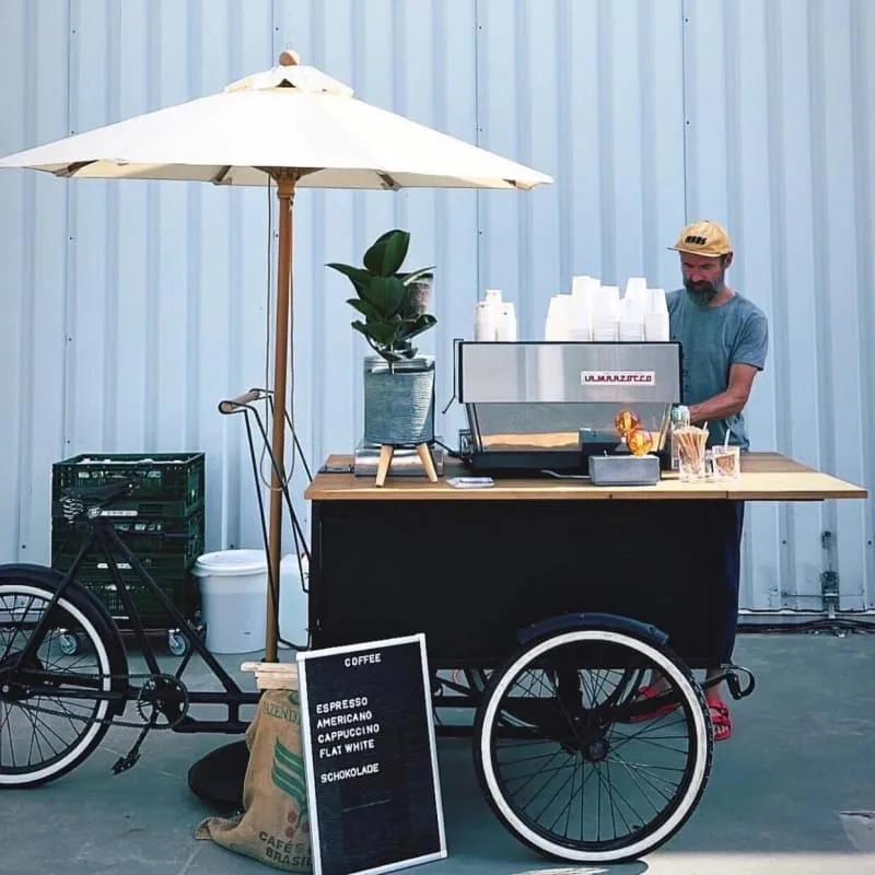 Mobile 3 Wheel Coffee Bike Stylish Outdoor Barista Station For Events & Markets — view 4